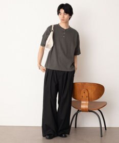 WEGO リングドットヘンリーネックリブT（SS）