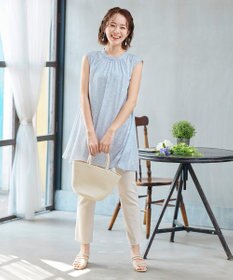 Tiaclasse 【洗える】体型カバーも叶うAラインギャザーチュニック