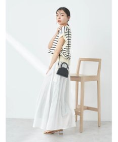 earth music&ecology コットンボイルボリュームスカート