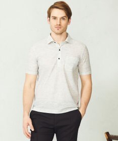 JOSEPH ABBOUD 【吸水速乾/軽量】リネンTOPピケ ポロシャツ