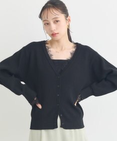 earth music&ecology レーストリムカーディガン