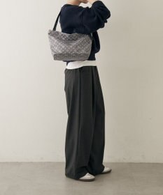 russet ナイロンジャガード2WAYワンハンドルトートバッグ(SF-268)