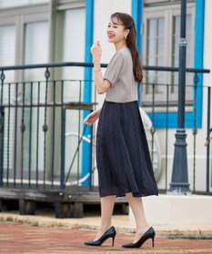 Tiaclasse 【洗える】大人上品なタックパフスリーブボレロ