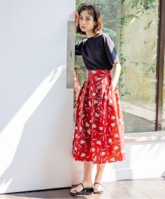 組曲 S 【汗ジミ防止・撥水】GIZAプレーティング天竺バックパール Tシャツ