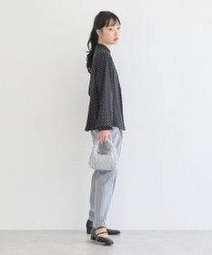 earth music&ecology フリルピンタックブラウス