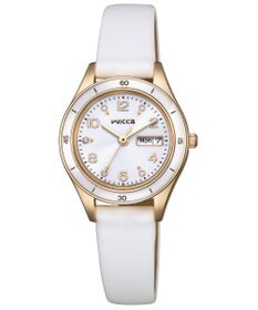 CITIZEN 【電池交換不要 ソーラーテックウオッチ】wicca「ACTIVE LINE」KH3-762-10 ウォームゴールド ホワイト