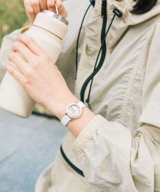 CITIZEN 【電池交換不要 ソーラーテックウオッチ】wicca「ACTIVE LINE」KH3-762-10 ウォームゴールド ホワイト