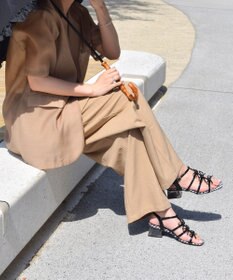 Bridget Birkin 【Bridget Birkin】ギンガムチェックリボンサンダル