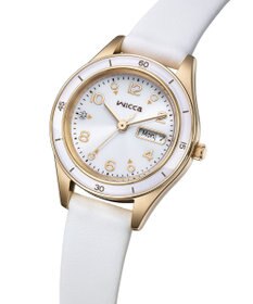 CITIZEN 【電池交換不要 ソーラーテックウオッチ】wicca「ACTIVE LINE」KH3-762-10 ウォームゴールド ホワイト