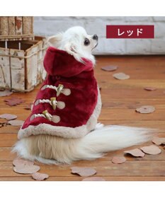 PET PARADISE ペットパラダイス ダッフル ポンチョ 《レッド》 小型犬