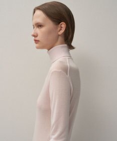 ATON TENCEL SILK CIRCULER RIB | タートルネックセーター
