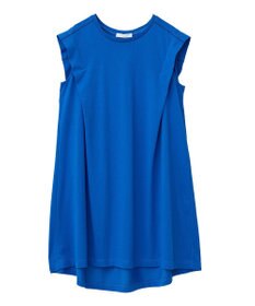 Green Parks 配色ステッチノースリーブチュニック