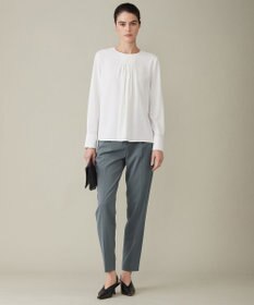 ICB L 【洗える】 ストレッチジョーゼット ブラウス