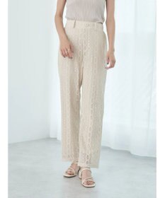 earth music&ecology フラワーレースパンツ