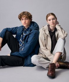 JOSEPH ABBOUD MOUNTAIN 【ナチュラルカラー/ストレッチ】ナイロンコンビガーメントダイパーカー