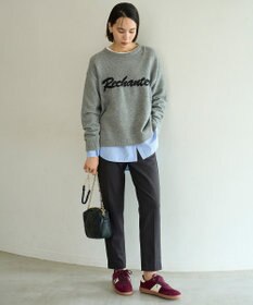 UNFILO 【ウエストゴム/14サイズ展開】beauty warm pants テーパード