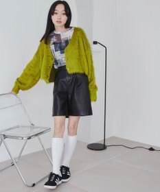 WEGO ファータッチニットショートカーデ