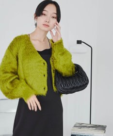 WEGO ファータッチニットショートカーデ