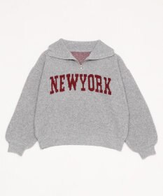 WEGO フラッフィーハーフジップニット