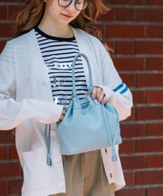 UNBILLION perche 抗菌レザー3wayドロストショルダーバッグ