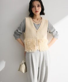 Green Parks ブークレループニットベスト