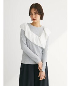 Green Parks ・ＳＵＧＡＲ　ＳＰＯＯＮ　アシンメトリーフリルロンＴＥＥ