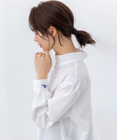 組曲 S 【加藤ローサさん着用 / 前後着用可】コットンタッチシャーティング刺繍入り ブラウス