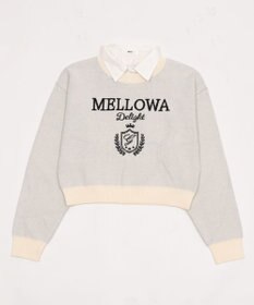 WEGO シャツドッキングジャガードニット