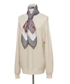 MOONBAT FURLA(フルラ)シルクツイル 水彩フラワー スカーフ 88cm×88cm