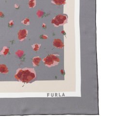 MOONBAT FURLA(フルラ)シルクツイル 水彩フラワー スカーフ 88cm×88cm