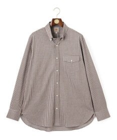 J.PRESS MEN 【KING SIZE】ギンガムチェック コットンネルジャージシャツ