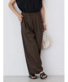 AMERICAN HOLIC イージーケア＋接触冷感ウエストタックワイドパンツ