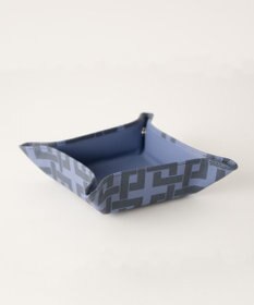 MIYABIYA La quoh with kirakaracho 角つなぎ プリントレザー レザートレー