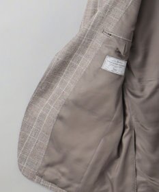 GOTAIRIKU 【CANONICO/カノニコ】サキソニーウールコットンブレンド ジャケット_ブラウンチェック