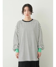 earth music&ecology トリカラーボーダーロンＴＥＥ