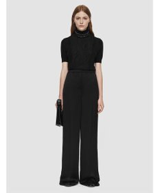 JOSEPH テクスチャードビスコース　ワイドトラウザーズ