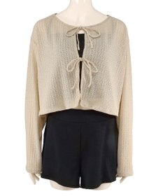 San-ai Resort（三愛水着楽園） 【WEB限定】ニットレーストップス付き4点セット水着