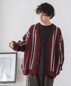 WEGO ルーズフィット総柄カーディガン