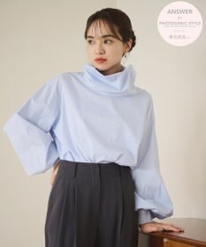 #Newans リラックスフィットタートルネックブラウス