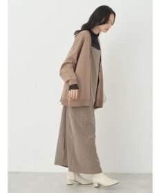 earth music&ecology サイドスリットルーズＶネックカーディガン