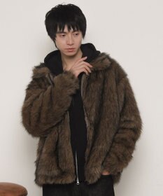 WEGO フェイクファーZIPブルゾン