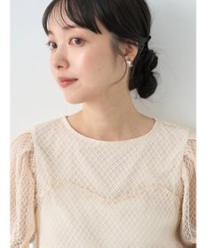 earth music&ecology 袖シアーレースプルオーバー