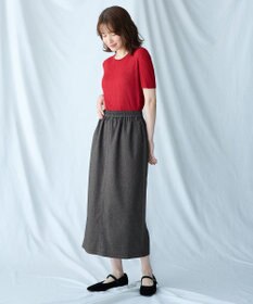 ANY 【2SET】ニットツインセット（半袖ニット＋Vネックカーデ）