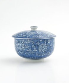 たち吉 【たち吉】染牡丹蓋付お茶呑茶碗〈５客〉美濃焼