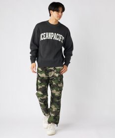 OP／FILA 【ocean pacific】サガラ刺しゅうロゴクルーニット/メンズ