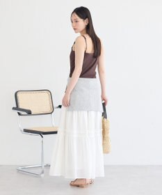 earth music&ecology カップ付レースキャミソール