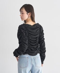 earth music&ecology フロントホックシャーリングトップス