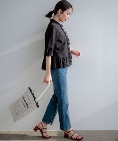 組曲 S 【先行予約・WEB限定】ツイルジャージーフリル カットソー