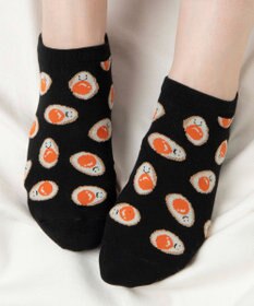 WEGO フード総柄ショートソックス