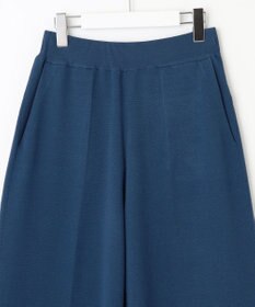 自由区 S 【セットアップ対応・洗える】レーヨンストレッチニットワイド パンツ
